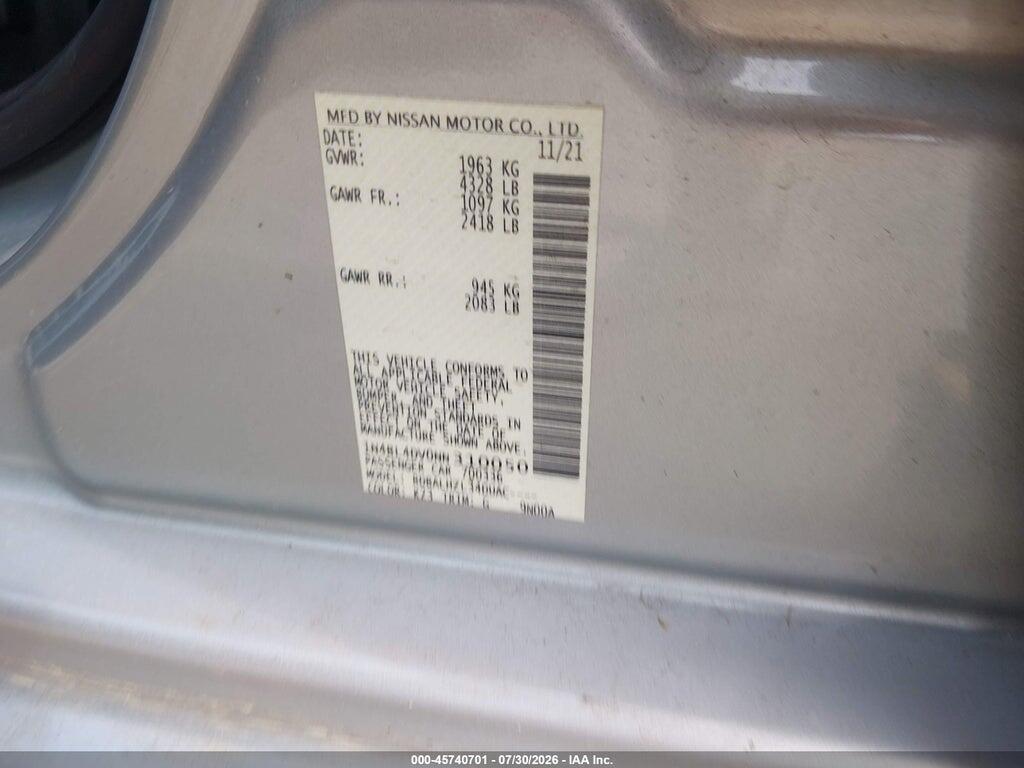 1N4BL4DV0NN310050 2022 NISSAN ALTIMA photo no. 9