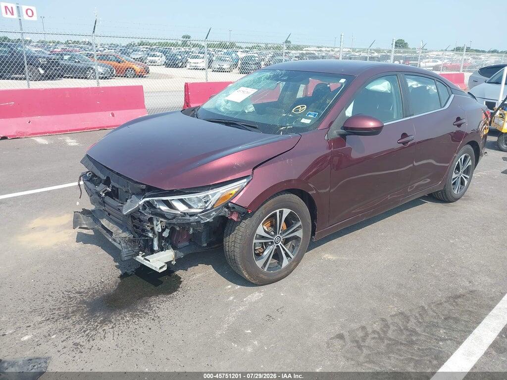 3N1AB8CV7NY301028 2022 NISSAN SENTRA photo no. 2