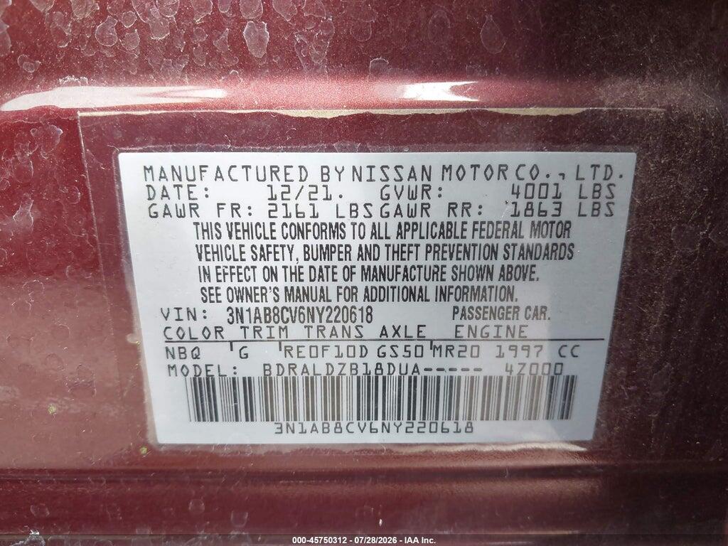 3N1AB8CV6NY220618 2022 NISSAN SENTRA photo no. 9