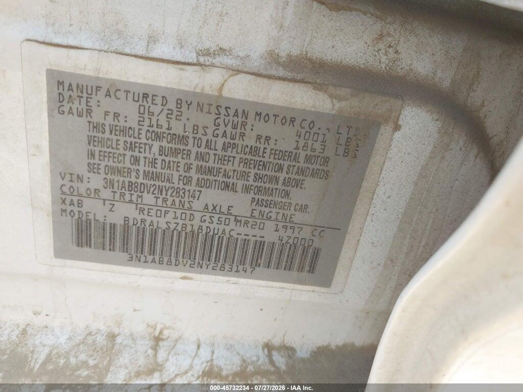 3N1AB8DV2NY283147 2022 NISSAN SENTRA photo no. 9