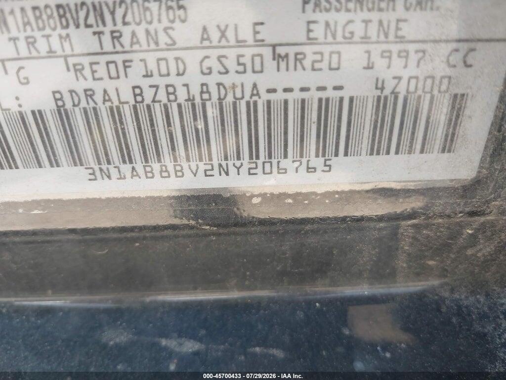 3N1AB8BV2NY206765 2022 NISSAN SENTRA photo no. 9