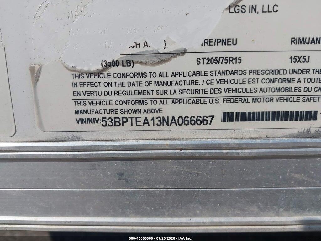 053BPTEA13NA06667 2022 PACE ENCLOSED TRAILER photo no. 9