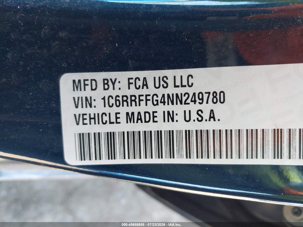 1C6RRFFG4NN249780 2022 RAM 1500 photo no. 9
