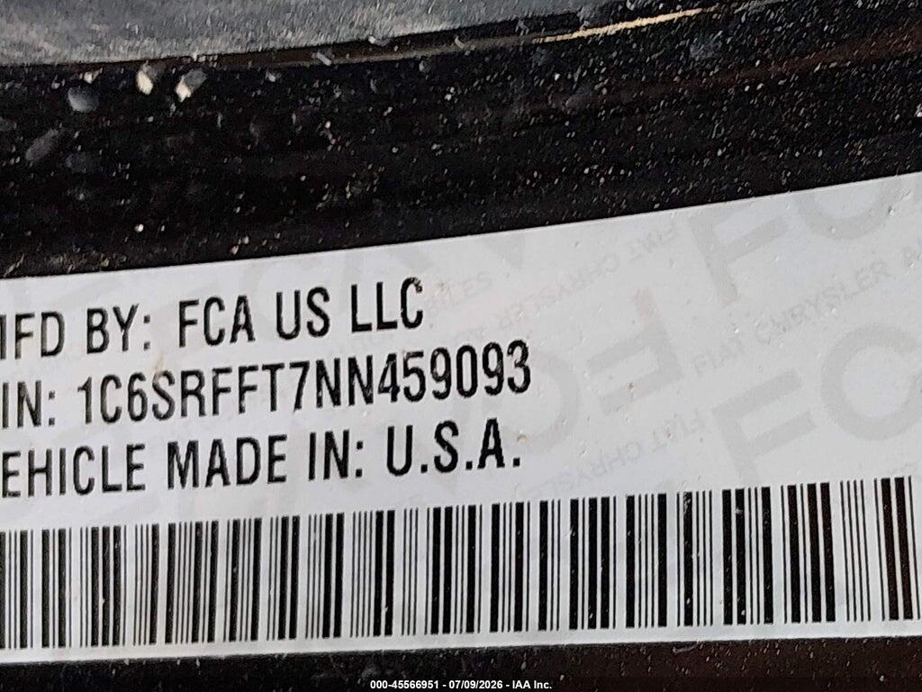 1C6SRFFT7NN459093 2022 RAM 1500 photo no. 9