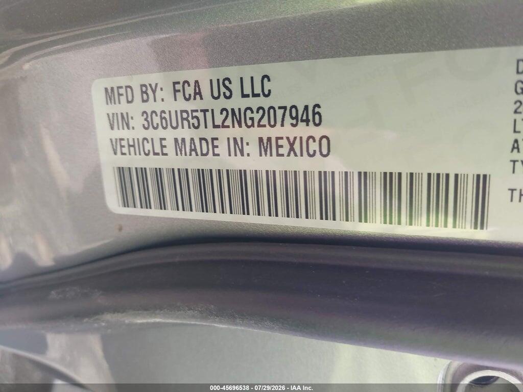 3C6UR5TL2NG207946 2022 RAM 2500 photo no. 9