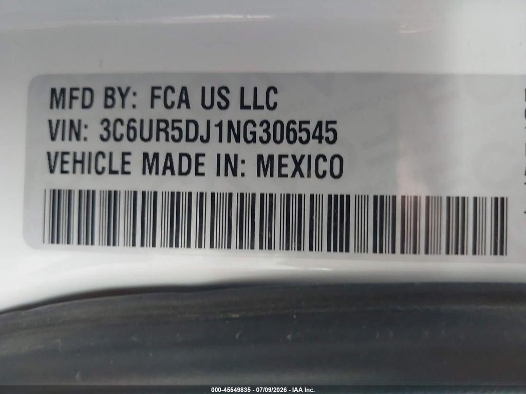 3C6UR5DJ1NG306545 2022 RAM 2500 photo no. 9