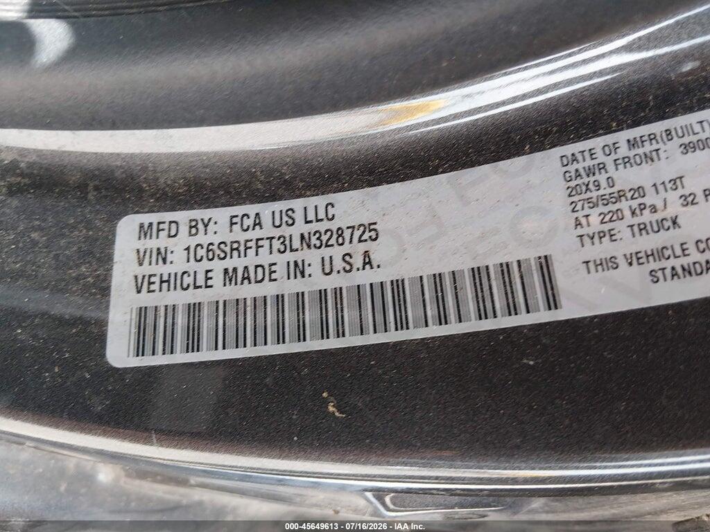 1C6SRFFT3LN328725 2020 RAM 1500 photo no. 9