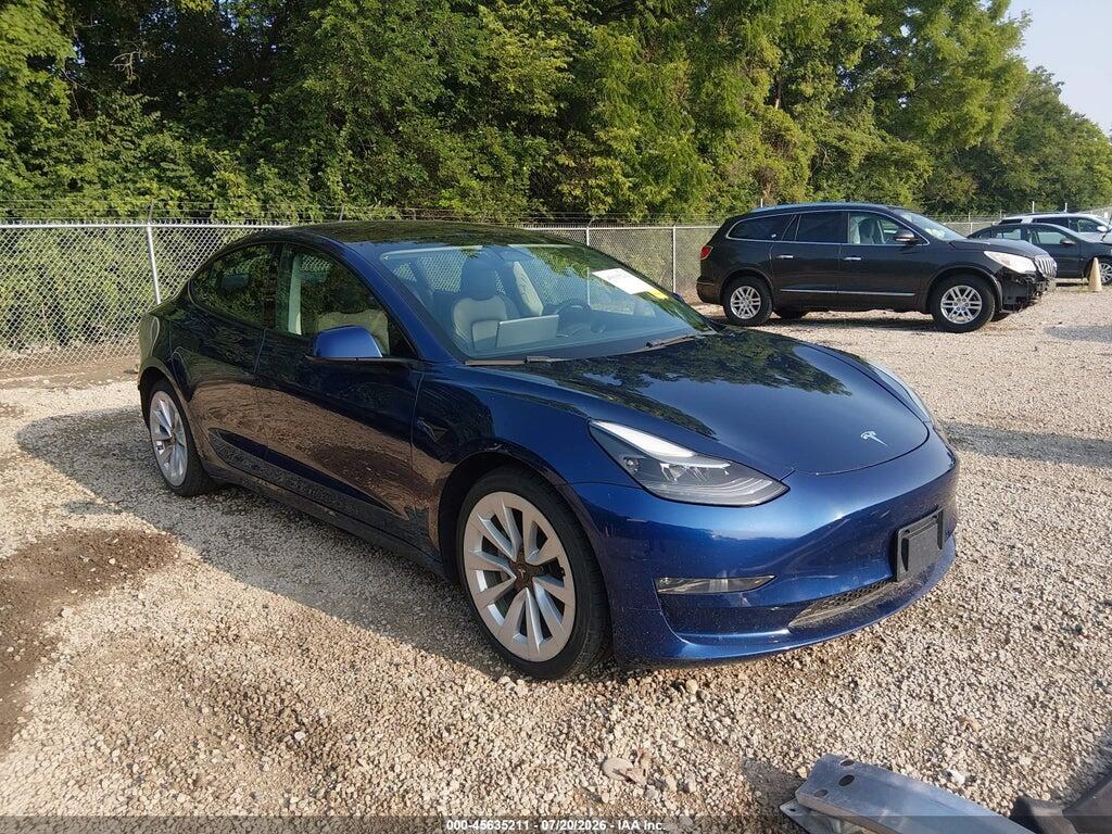 5YJ3E1EB4NF187086 2022 TESLA MODEL 3 photo no. 1