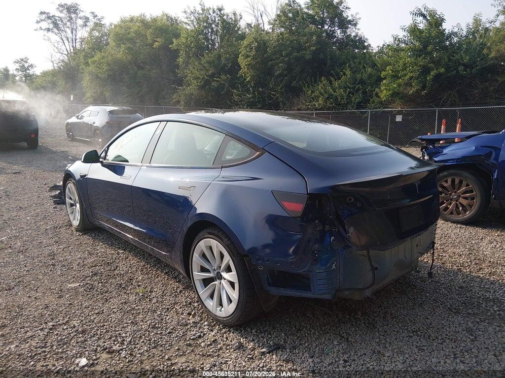 5YJ3E1EB4NF187086 2022 TESLA MODEL 3 photo no. 3