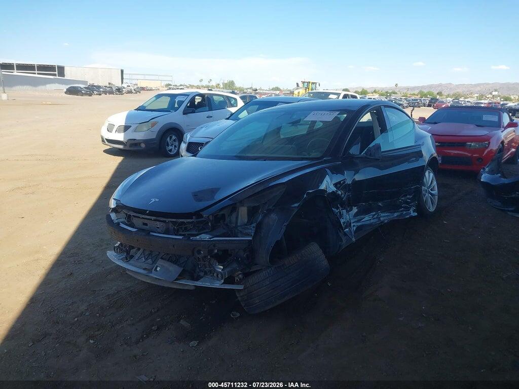 5YJ3E1EA2NF187238 2022 TESLA MODEL 3 photo no. 2