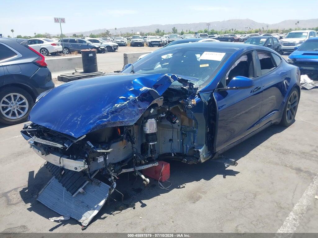 5YJSA1E57NF493510 2022 TESLA MODEL S photo no. 2