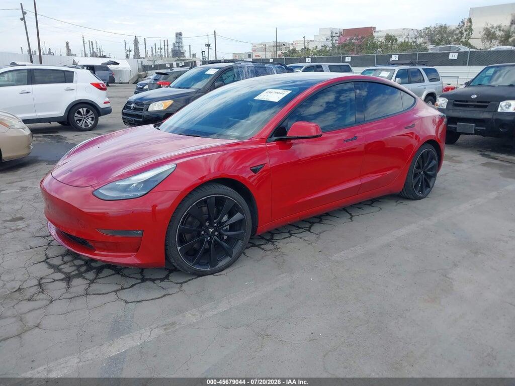 5YJ3E1EB9NF130656 2022 TESLA MODEL 3 photo no. 2