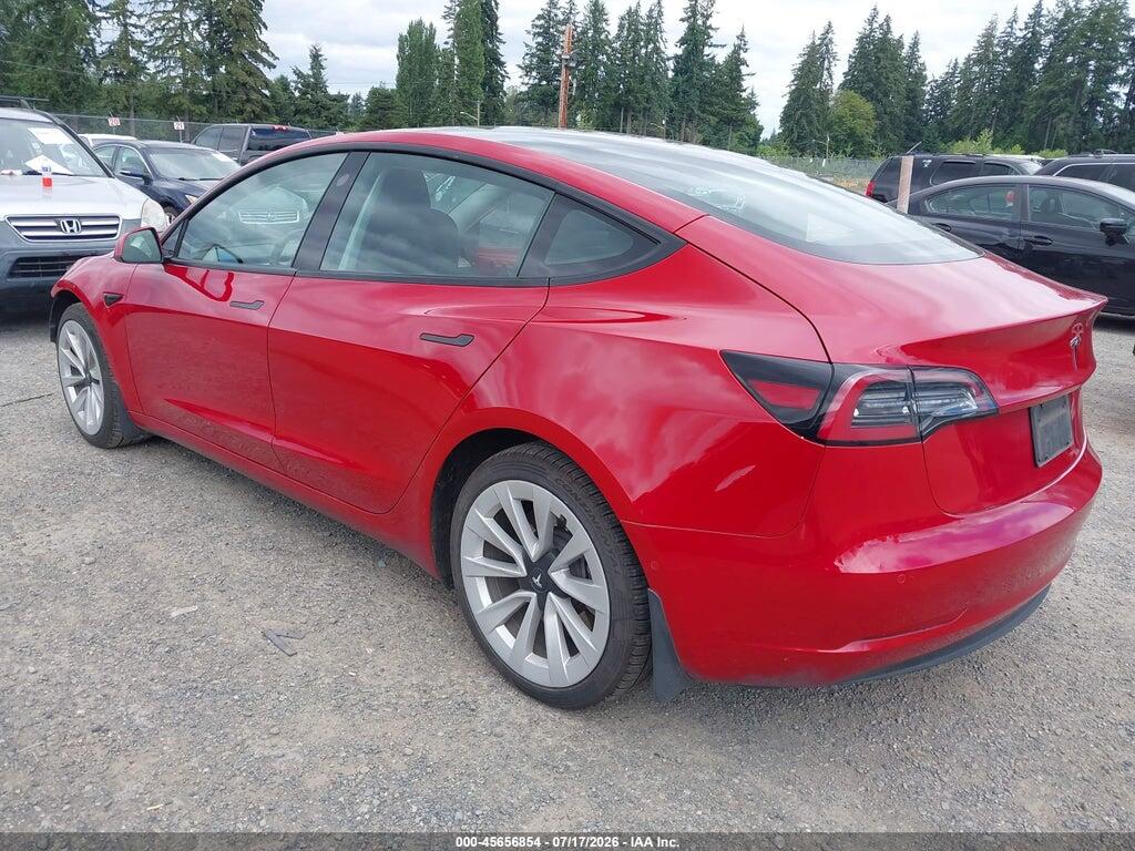 5YJ3E1EA6NF359304 2022 TESLA MODEL 3 photo no. 3