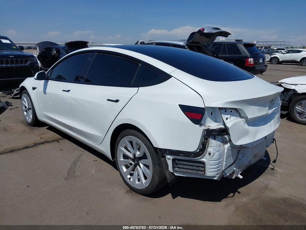 5YJ3E1EB3NF111875 2022 TESLA MODEL 3 photo no. 3