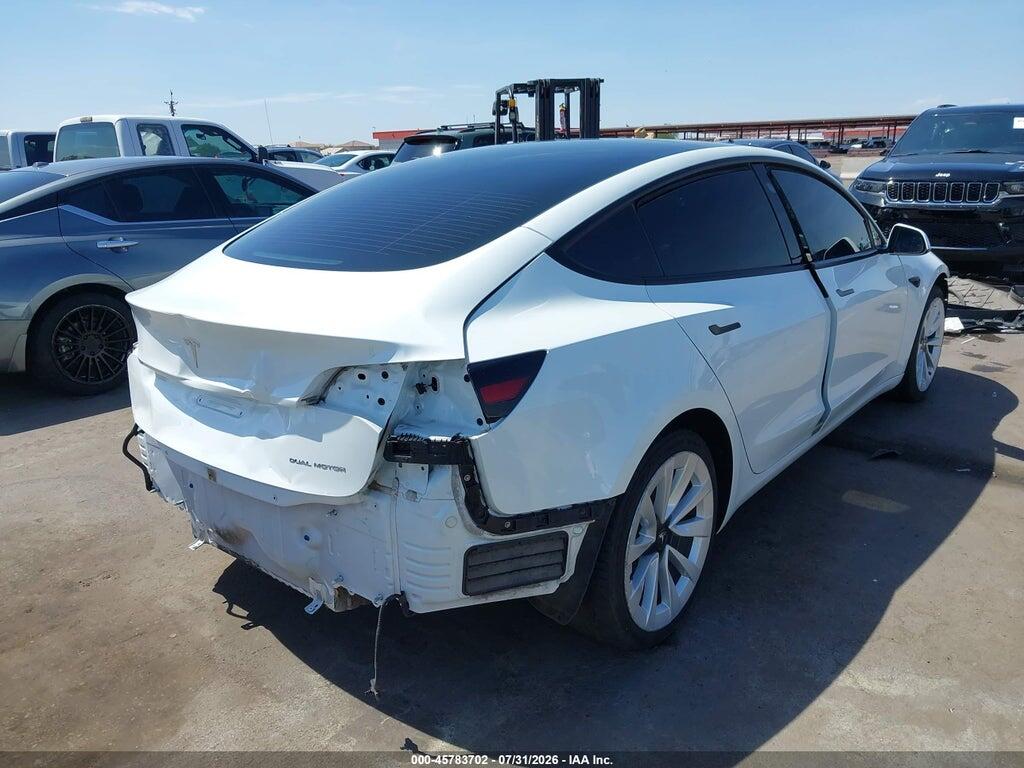 5YJ3E1EB3NF111875 2022 TESLA MODEL 3 photo no. 4