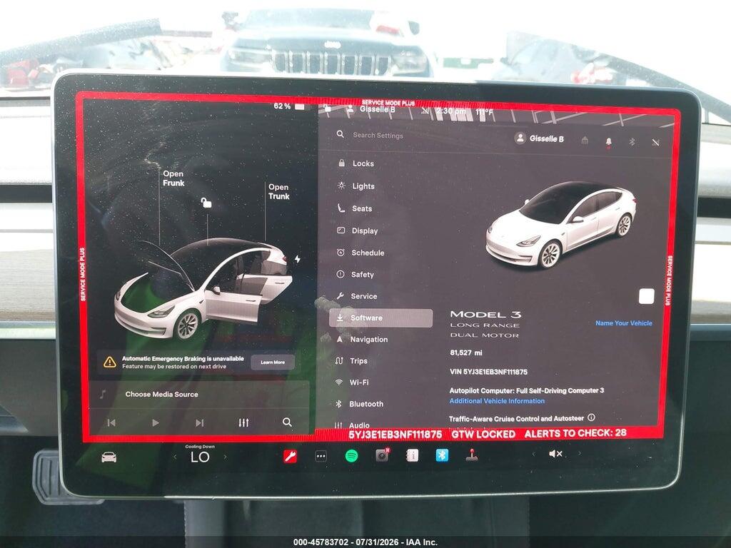 5YJ3E1EB3NF111875 2022 TESLA MODEL 3 photo no. 7