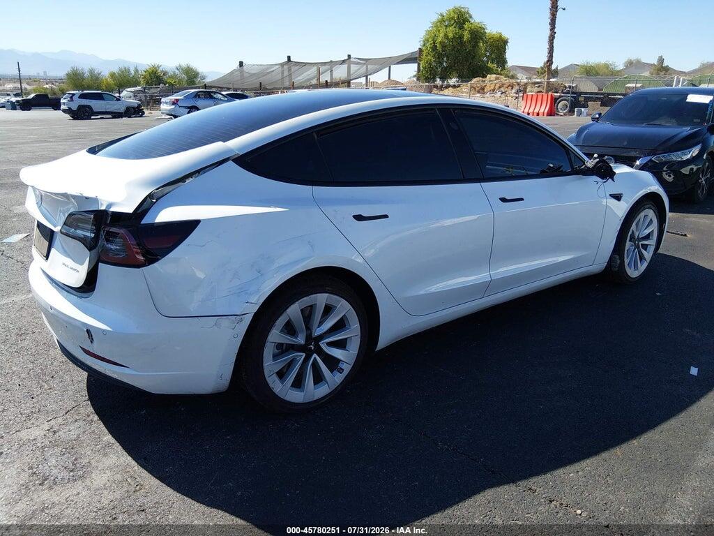 5YJ3E1EB0NF327506 2022 TESLA MODEL 3 photo no. 4