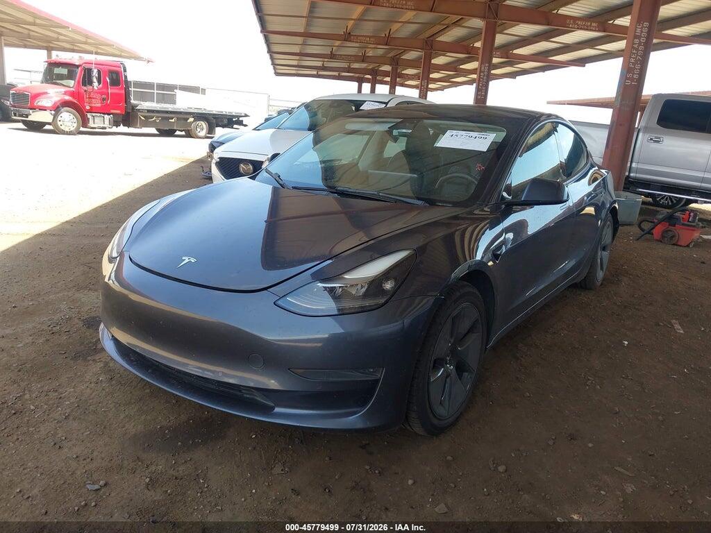 5YJ3E1EA1NF189384 2022 TESLA MODEL 3 photo no. 2