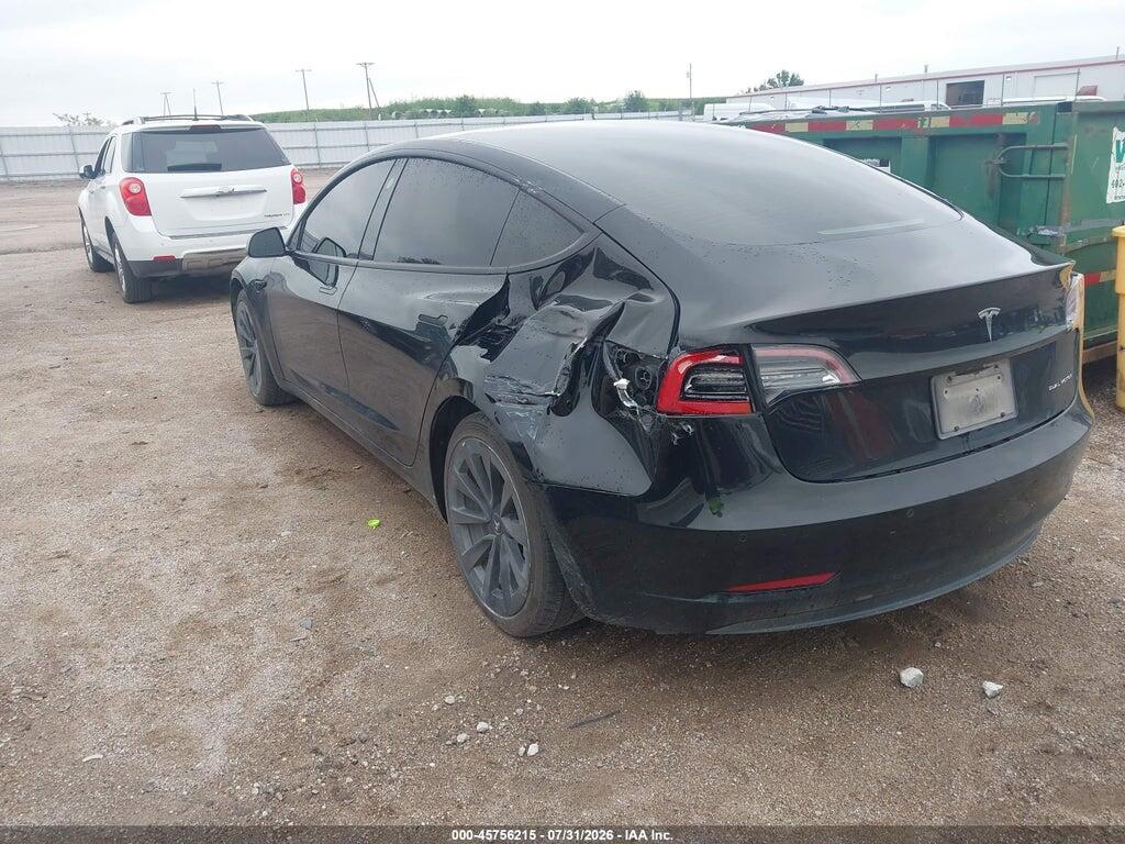 5YJ3E1EB0NF205096 2022 TESLA MODEL 3 photo no. 3