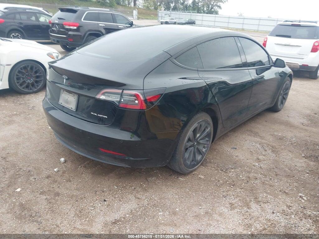 5YJ3E1EB0NF205096 2022 TESLA MODEL 3 photo no. 4