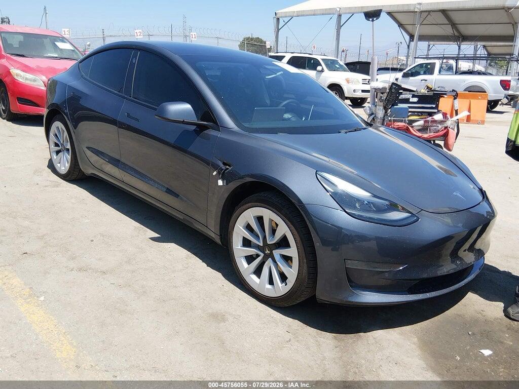 5YJ3E1EA1NF373840 2022 TESLA MODEL 3 photo no. 1
