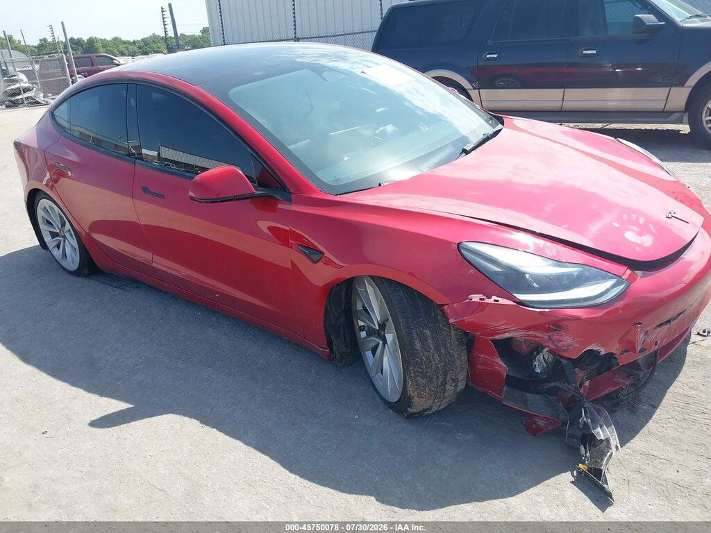 5YJ3E1EA8NF286971 2022 TESLA MODEL 3 photo no. 1