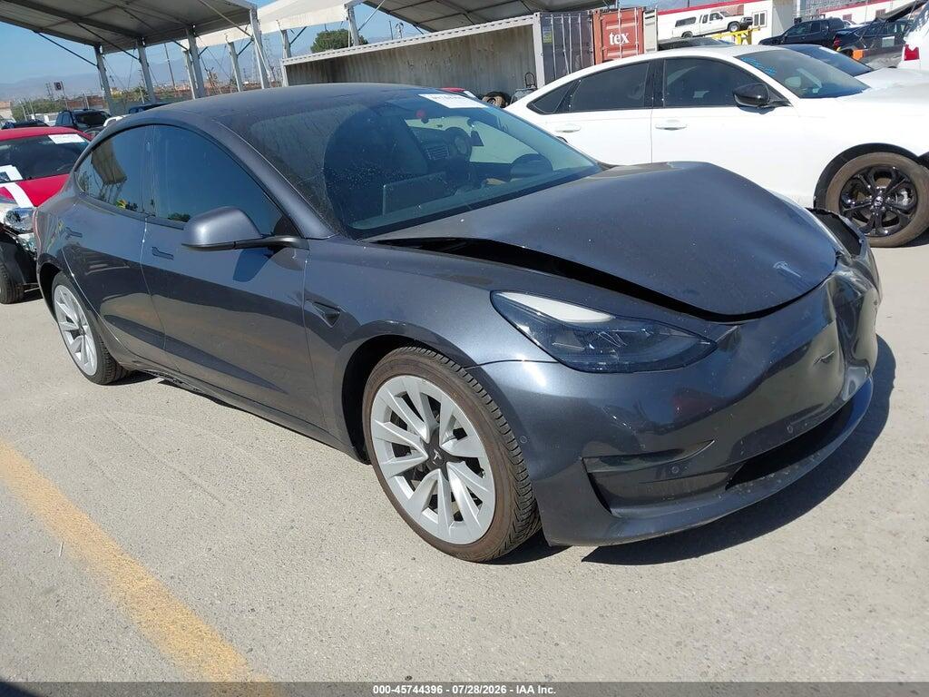 5YJ3E1EA4NF360662 2022 TESLA MODEL 3 photo no. 1