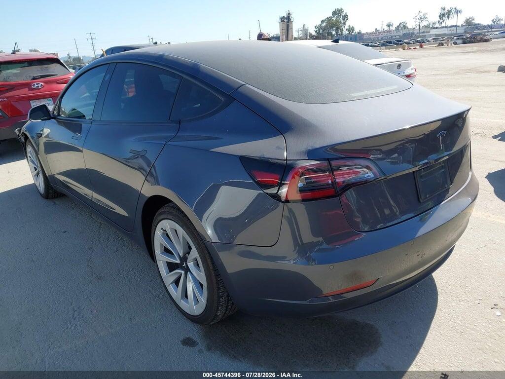 5YJ3E1EA4NF360662 2022 TESLA MODEL 3 photo no. 3