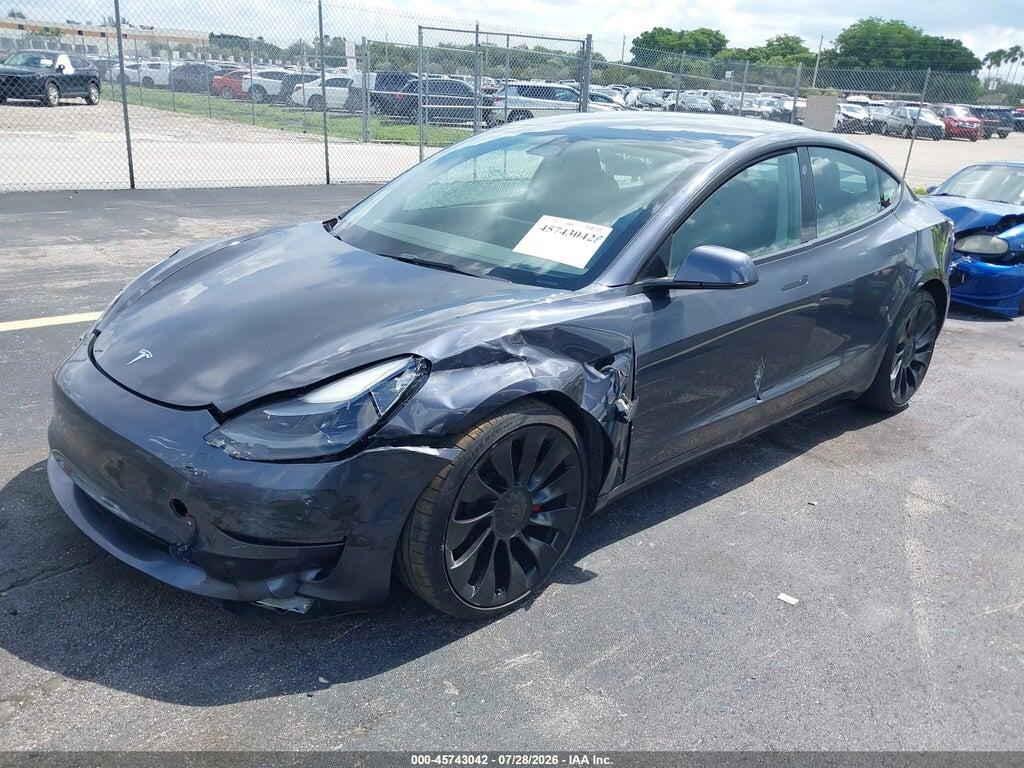 5YJ3E1EC2NF104182 2022 TESLA MODEL 3 photo no. 2