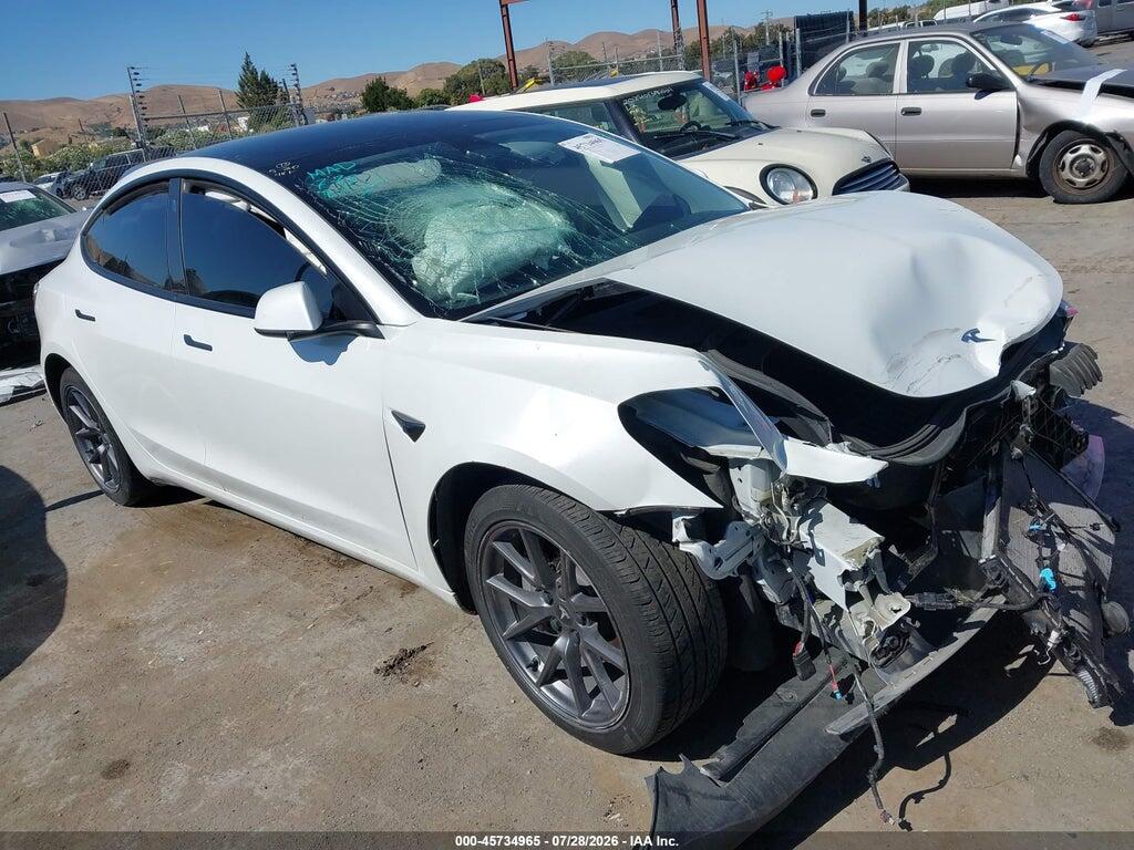 5YJ3E1EA6NF337190 2022 TESLA MODEL 3 photo no. 1