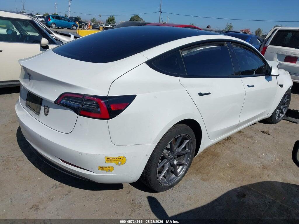 5YJ3E1EA6NF337190 2022 TESLA MODEL 3 photo no. 4