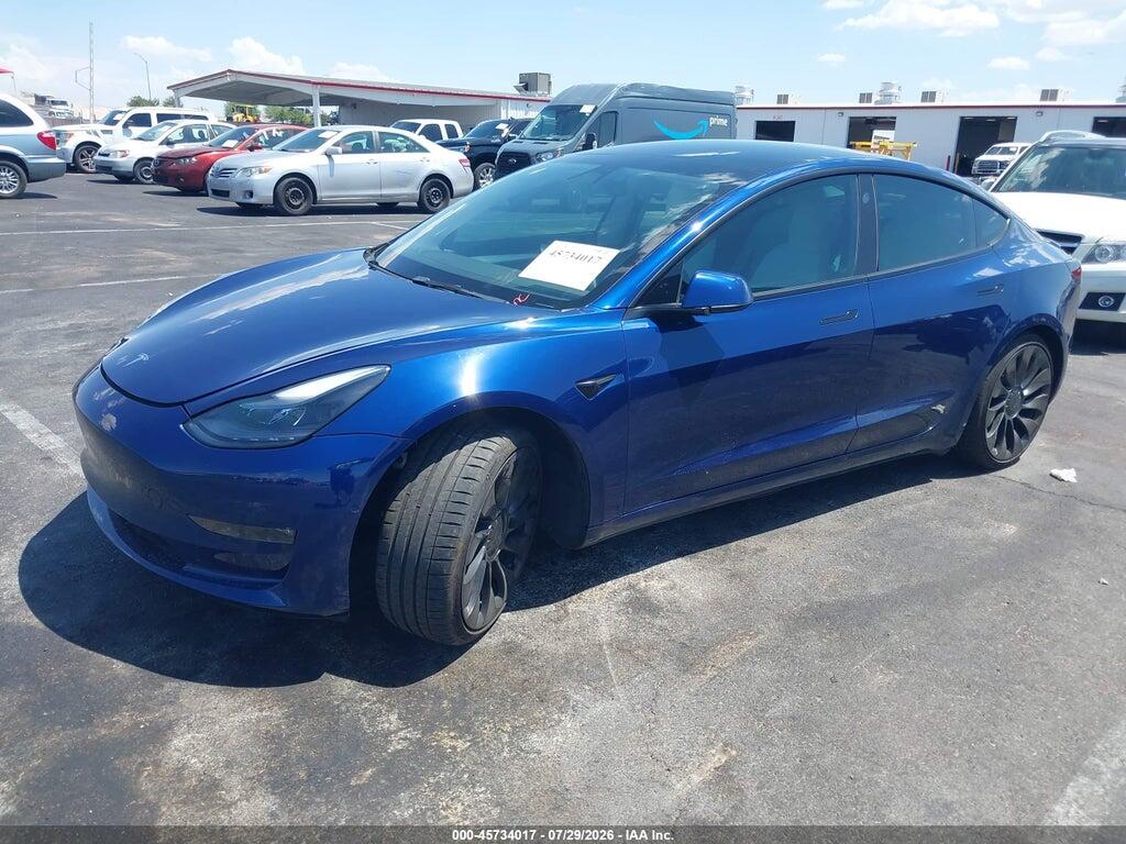 5YJ3E1EC4NF248381 2022 TESLA MODEL 3 photo no. 2