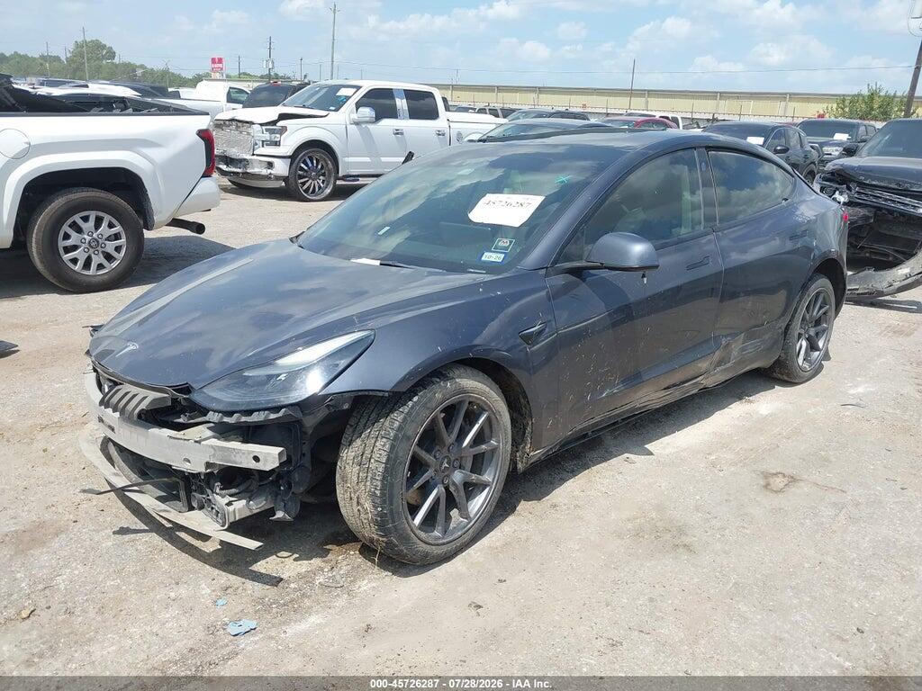 5YJ3E1EBXNF208037 2022 TESLA MODEL 3 photo no. 2