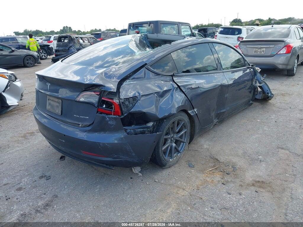 5YJ3E1EBXNF208037 2022 TESLA MODEL 3 photo no. 4