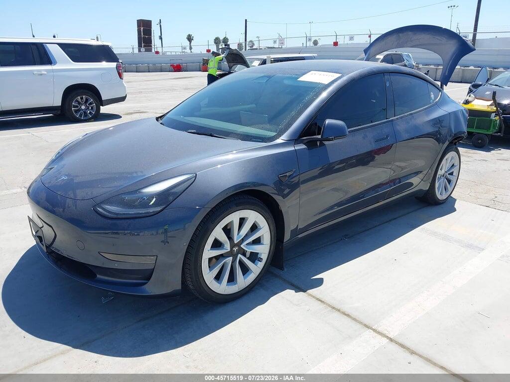 5YJ3E1EA8NF376010 2022 TESLA MODEL 3 photo no. 2