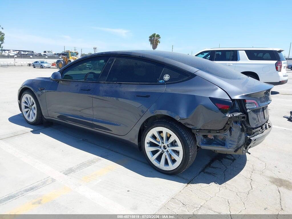 5YJ3E1EA8NF376010 2022 TESLA MODEL 3 photo no. 3