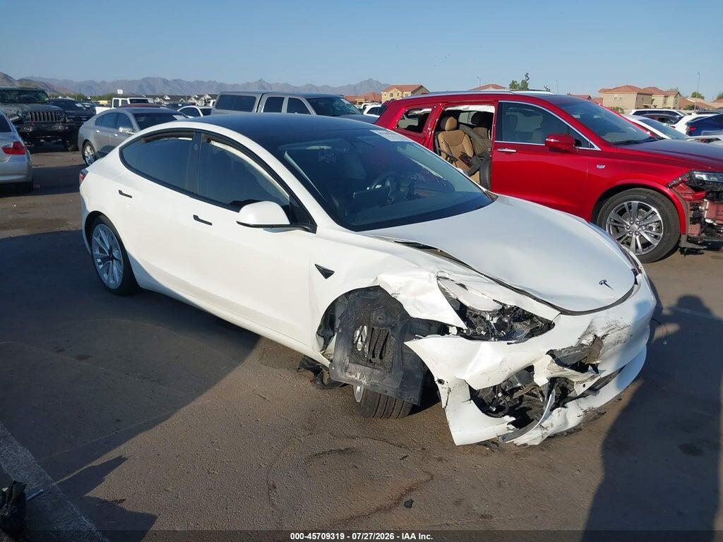 5YJ3E1EB7NF124581 2022 TESLA MODEL 3 photo no. 1