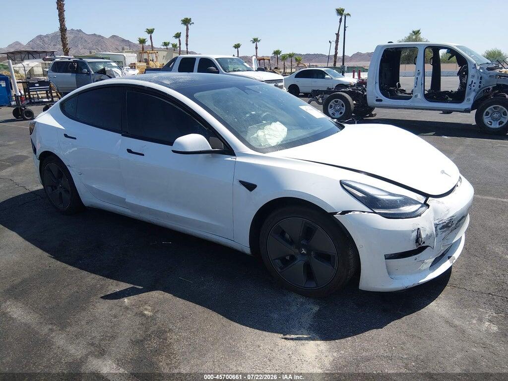 5YJ3E1EA7NF238264 2022 TESLA MODEL 3 photo no. 1