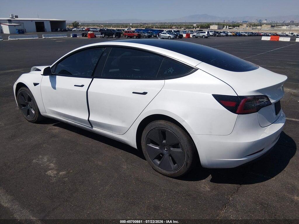 5YJ3E1EA7NF238264 2022 TESLA MODEL 3 photo no. 3