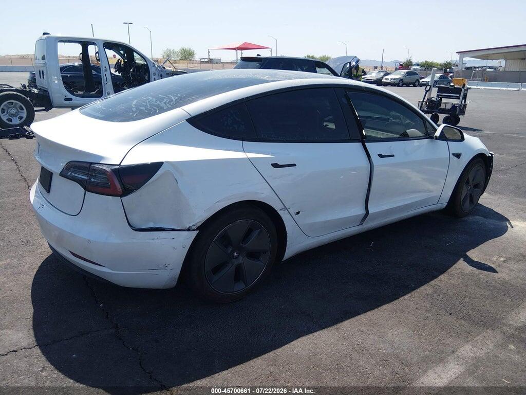 5YJ3E1EA7NF238264 2022 TESLA MODEL 3 photo no. 4