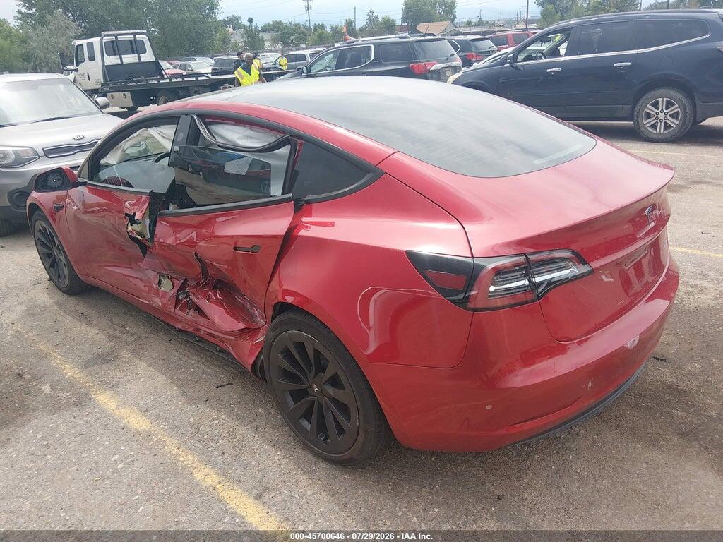 5YJ3E1EB7NF131899 2022 TESLA MODEL 3 photo no. 3