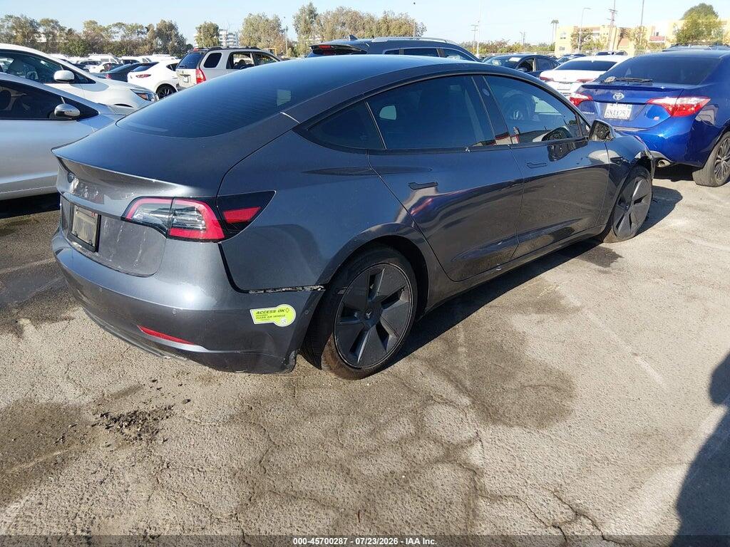 5YJ3E1EA7NF376659 2022 TESLA MODEL 3 photo no. 4
