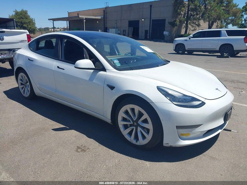 5YJ3E1EA0NF293493 2022 TESLA MODEL 3 photo no. 1