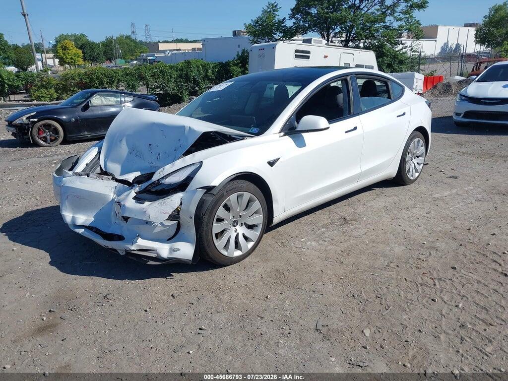 5YJ3E1EB2NF151672 2022 TESLA MODEL 3 photo no. 2