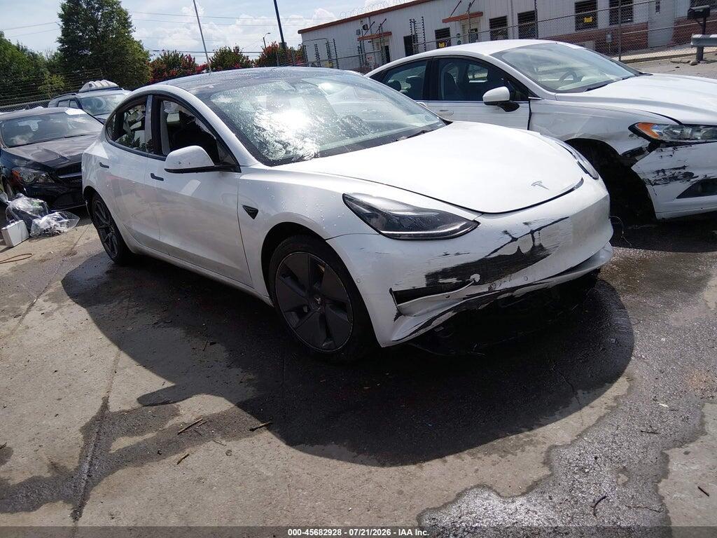 5YJ3E1EA1NF320264 2022 TESLA MODEL 3 photo no. 1