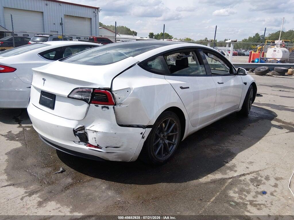 5YJ3E1EA1NF320264 2022 TESLA MODEL 3 photo no. 4
