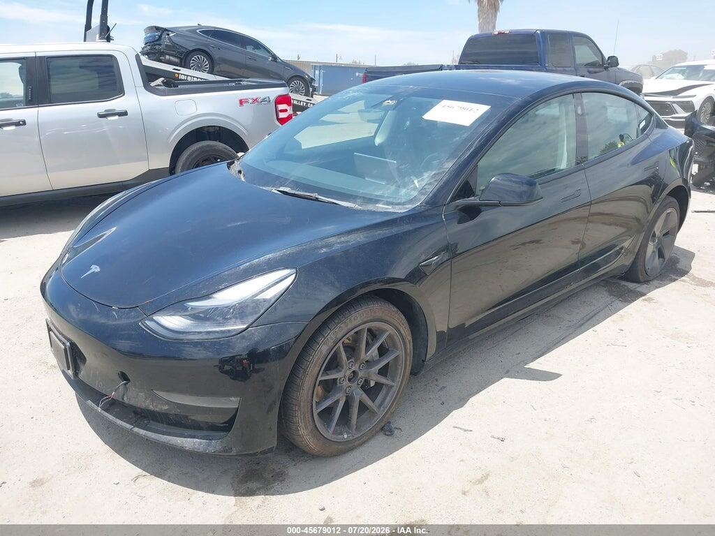 5YJ3E1EB1NF335324 2022 TESLA MODEL 3 photo no. 2