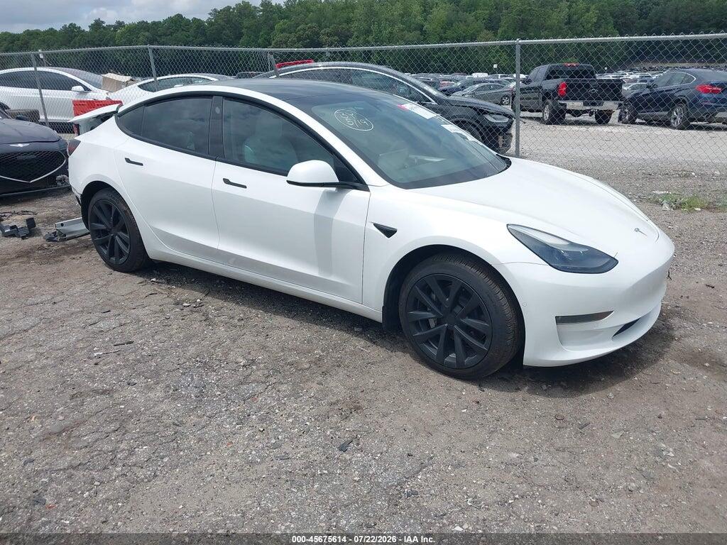 5YJ3E1EB4NF271019 2022 TESLA MODEL 3 photo no. 1