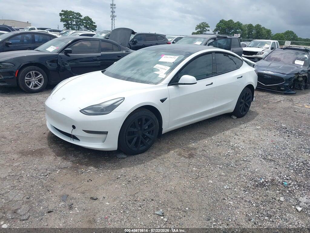 5YJ3E1EB4NF271019 2022 TESLA MODEL 3 photo no. 2