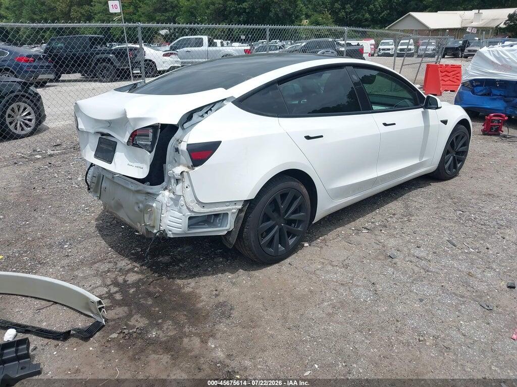 5YJ3E1EB4NF271019 2022 TESLA MODEL 3 photo no. 4